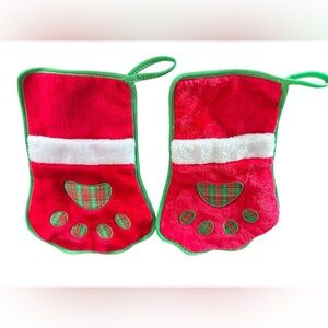 Set of 2 dog stockings, new never used